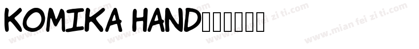 Komika Hand字体转换